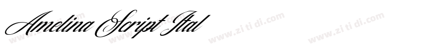 Amelina Script Ital字体转换